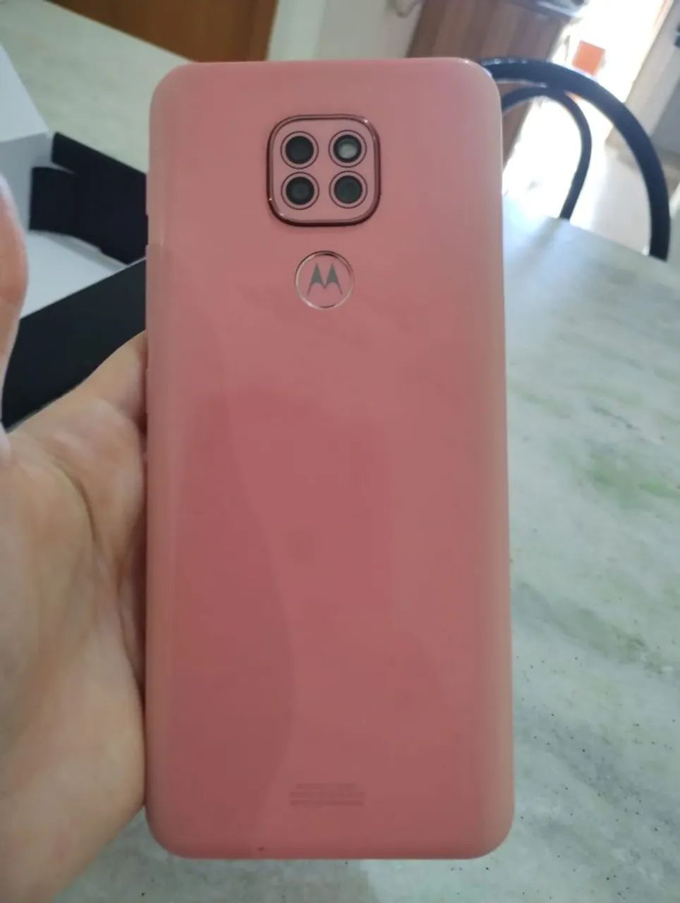 Moto g9 play rosa ótimo <br>