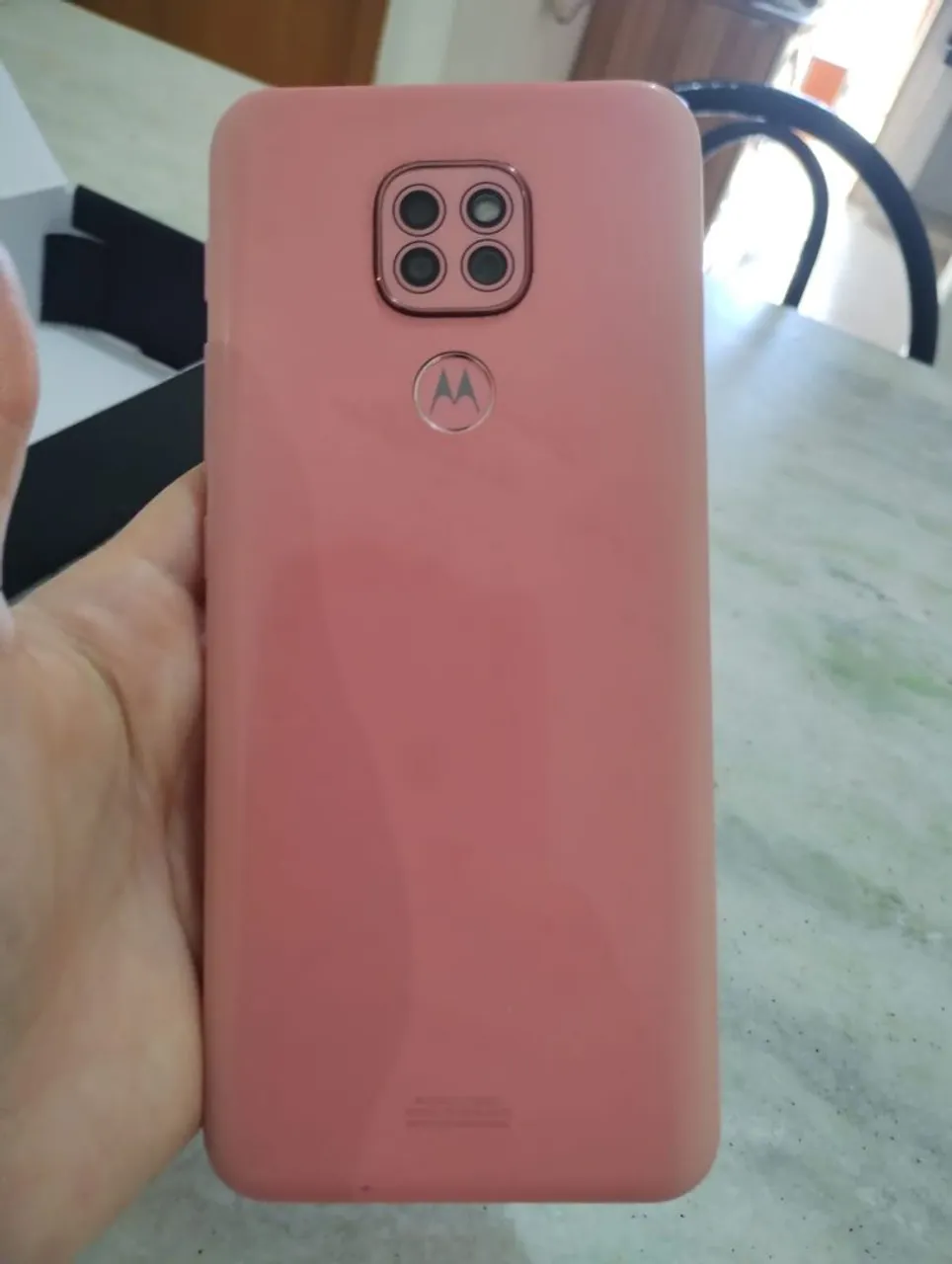 Moto g9 play rosa ótimo <br>
