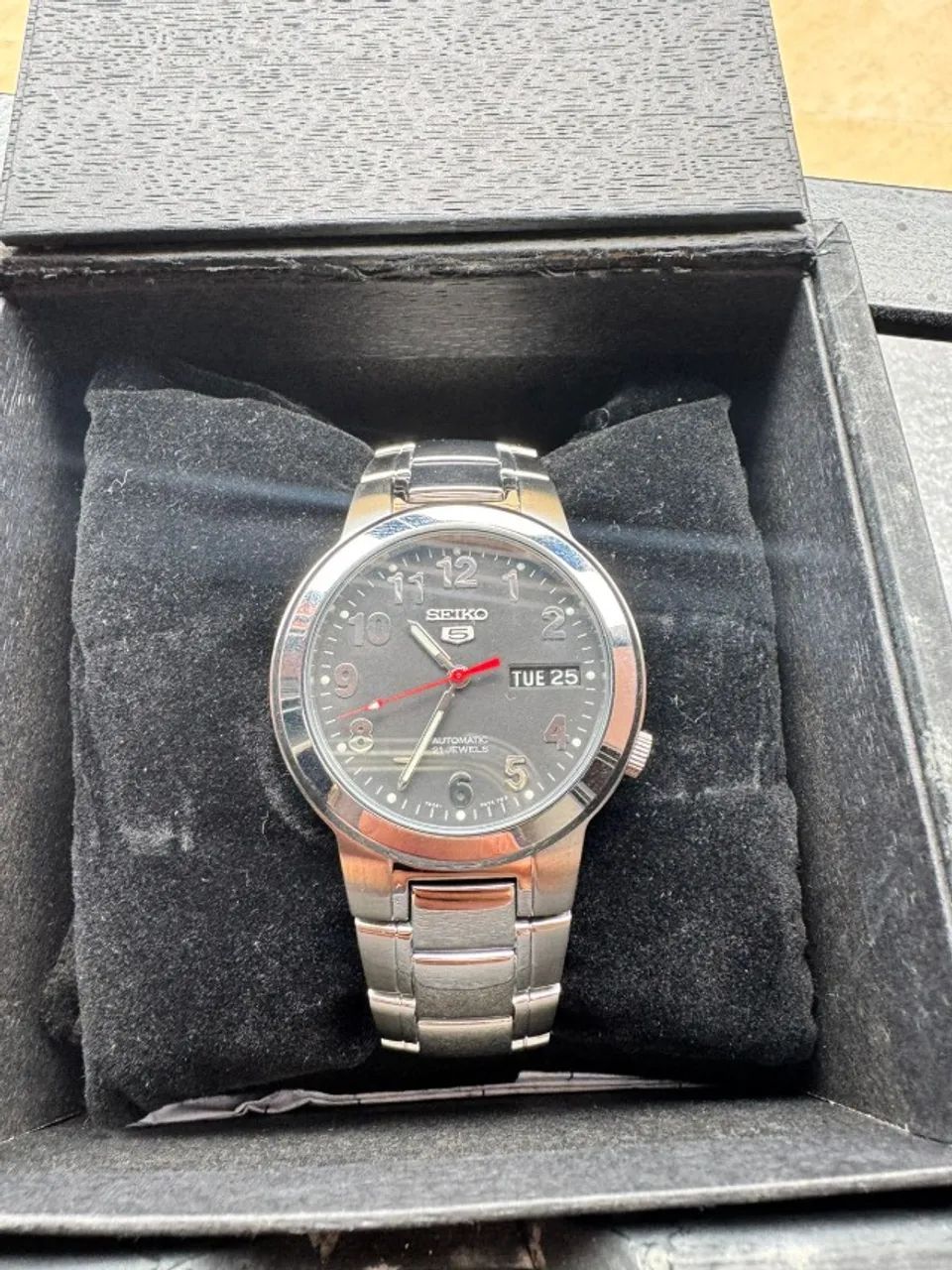 Relógio Seiko 21 Jewels Automático - Duplo Calendário, Caixa 37mm, Pouquíssimo Usado!