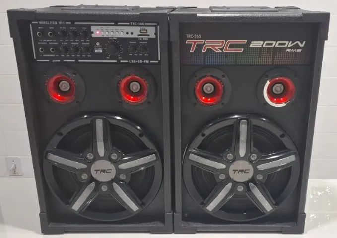 Caixa de som Amplificada TRC-360 (dupla) - impecável! - Foto 2