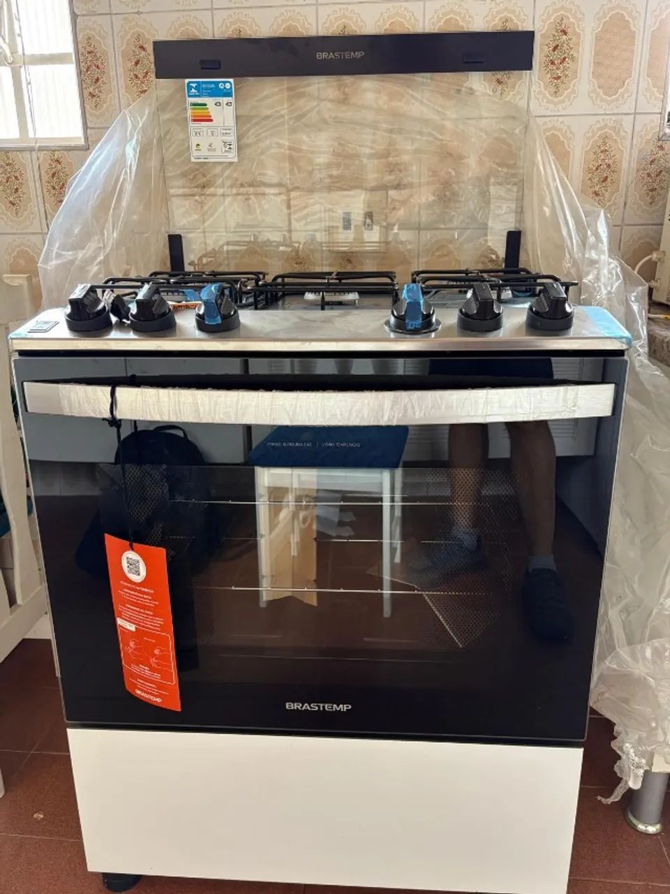 Fogao - BRASTEMP - Branco - 5 Bocas - Bivolt - NOVO (modelo: BFS5NDB) - Foto 3