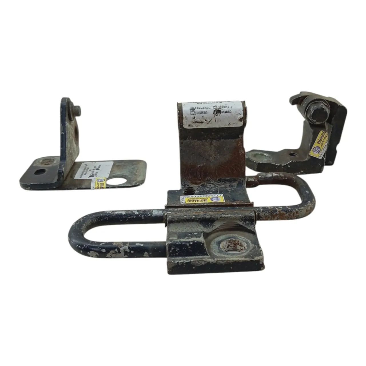 Kit dobradiça porta dianteira esquerda vw polo sedan 2008 13