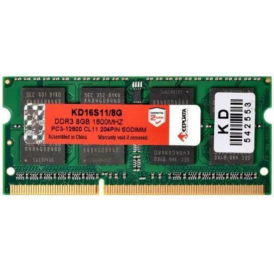  Mem NB DDR3 8GB 1600 Keepdata KD16S11/8G