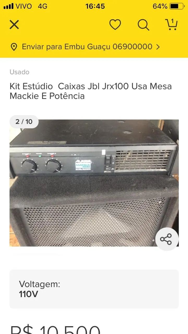 Estúdio profissional Jbl Mackie  - Foto 2