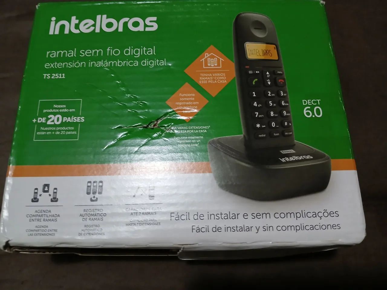 Ramal Sem Fio Digital Intelbras TS 2511 - 7 Ramais - Foto 2