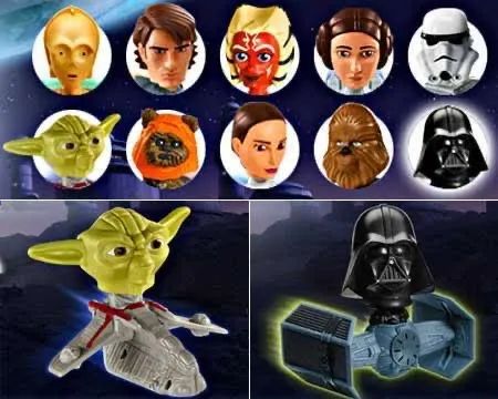 Star Wars The Clone Wars - McLanche Feliz 2009 - Coleção Completa LACRADA