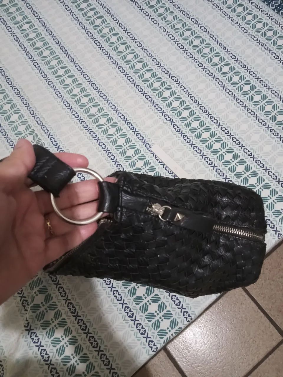Bolsa em couro preto  - Foto 3