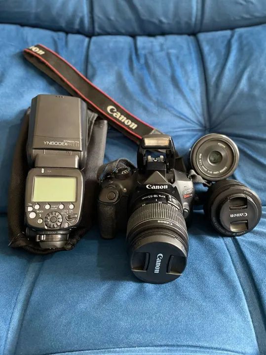 Câmera Profissional cânon T6 Completa com lentes . - Foto 5