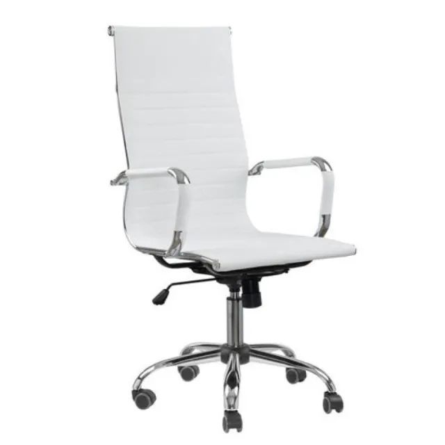 Cadeira Presidente Charles Eames Esteirinha Branca Ergonômica Luxo Escritório Design 32875
