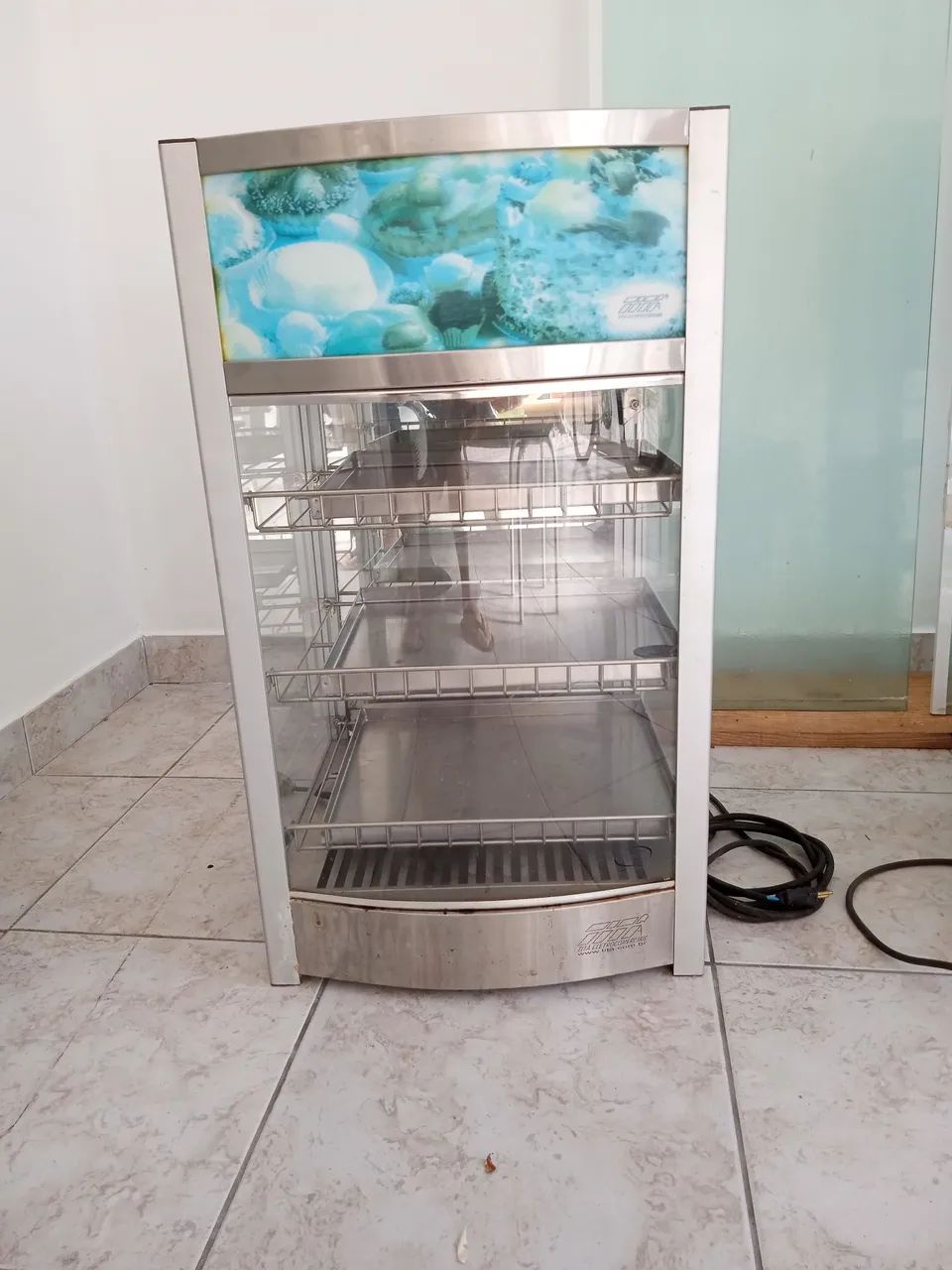 Expositor de Alimentos em Aço Inox