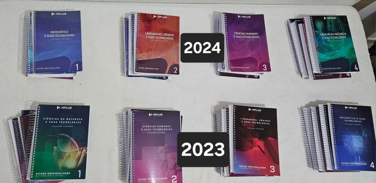 Combo de apostilas de exercícios do cursinho Hplus