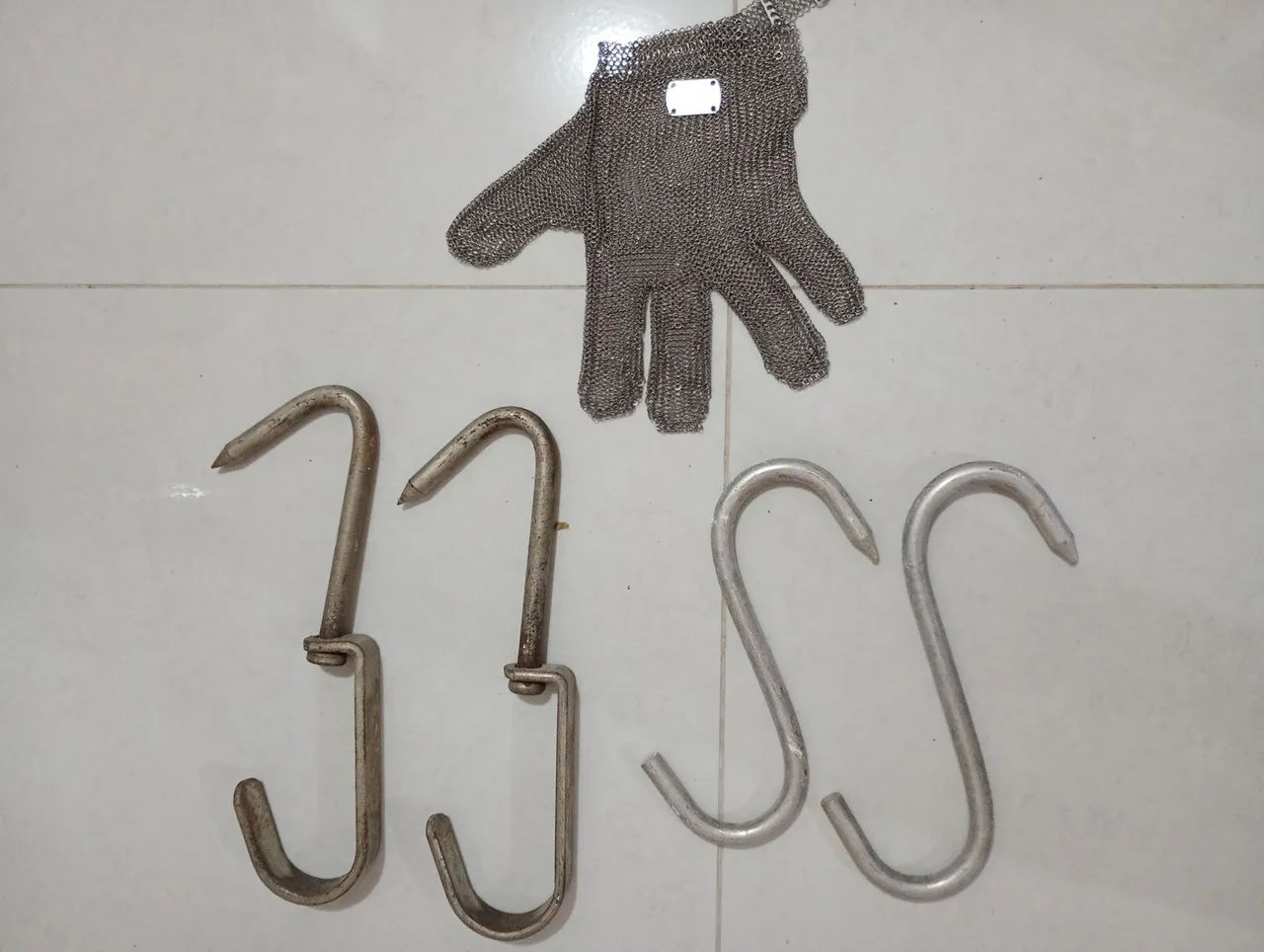 Luvas de segurança e Ganchos para açougue