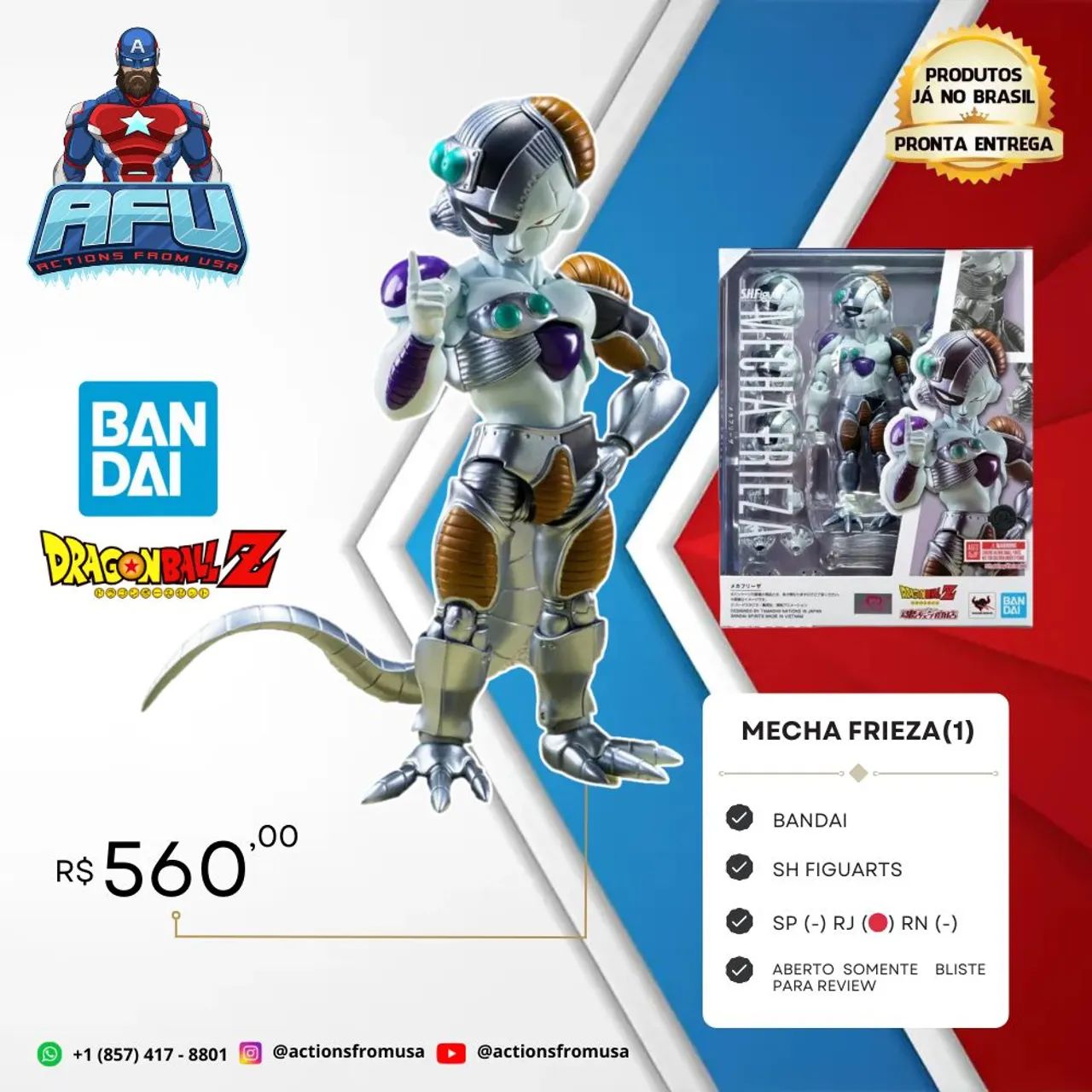 Figurine Bandai Tamashii Nations – Dragon Ball Z Mecha Frieza – SHFiguarts – Neuve