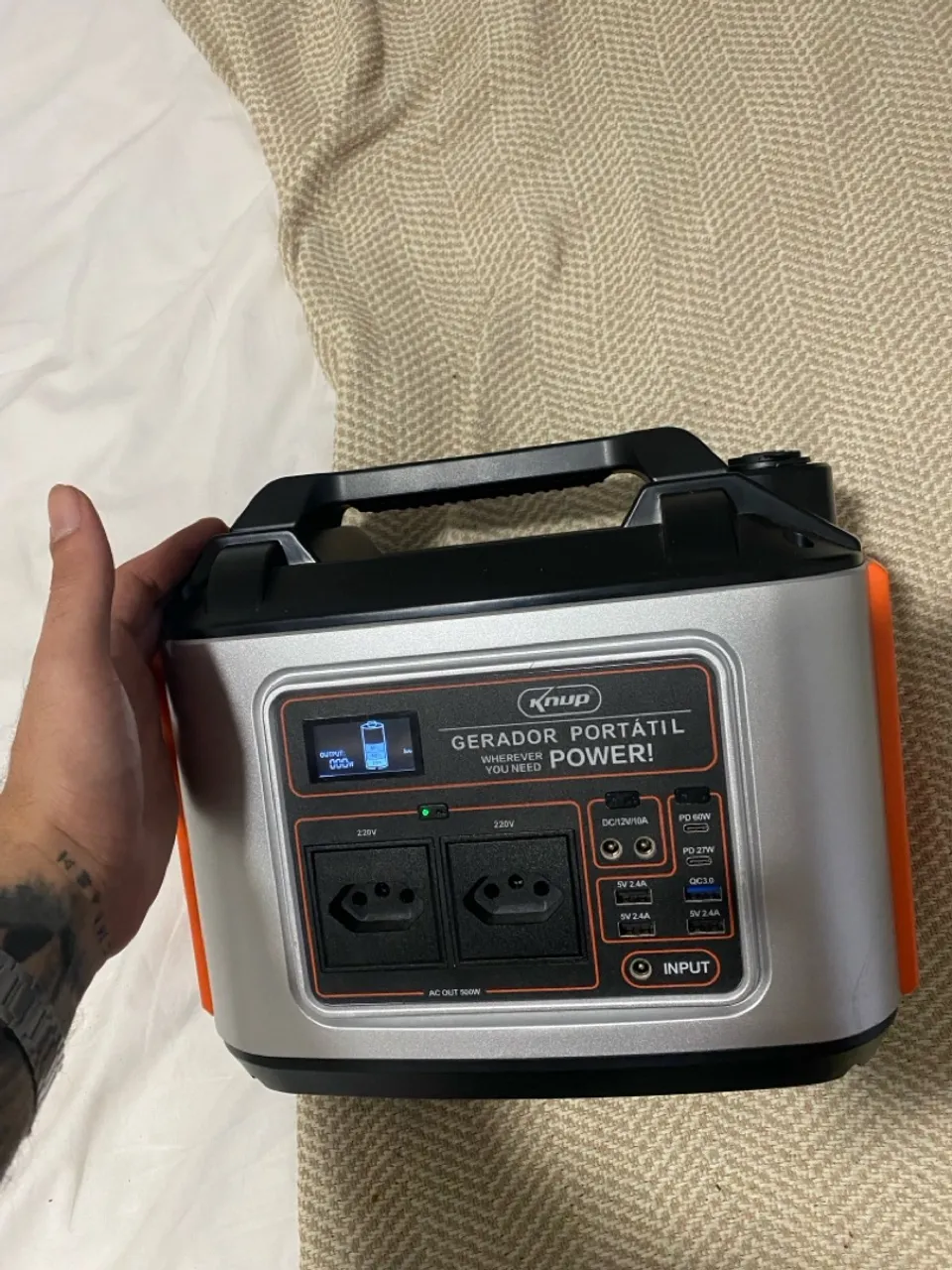 Gerador Portátil Knup - Energia onde você quiser!
