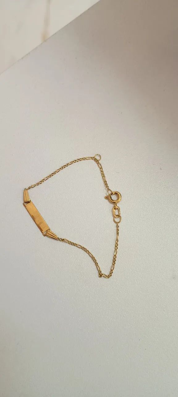 Pulseira de Identificação Infantil em Ouro 18k - Foto 2