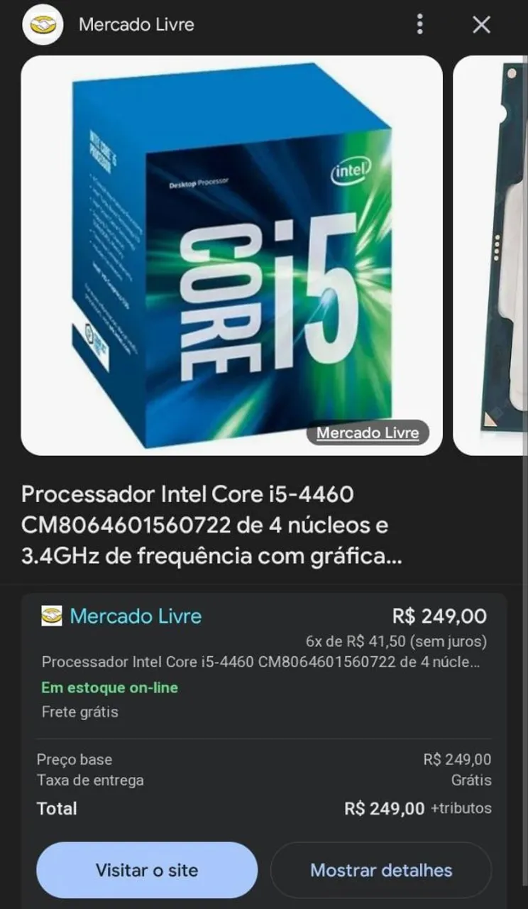 Processador Intel Core i5-4460
