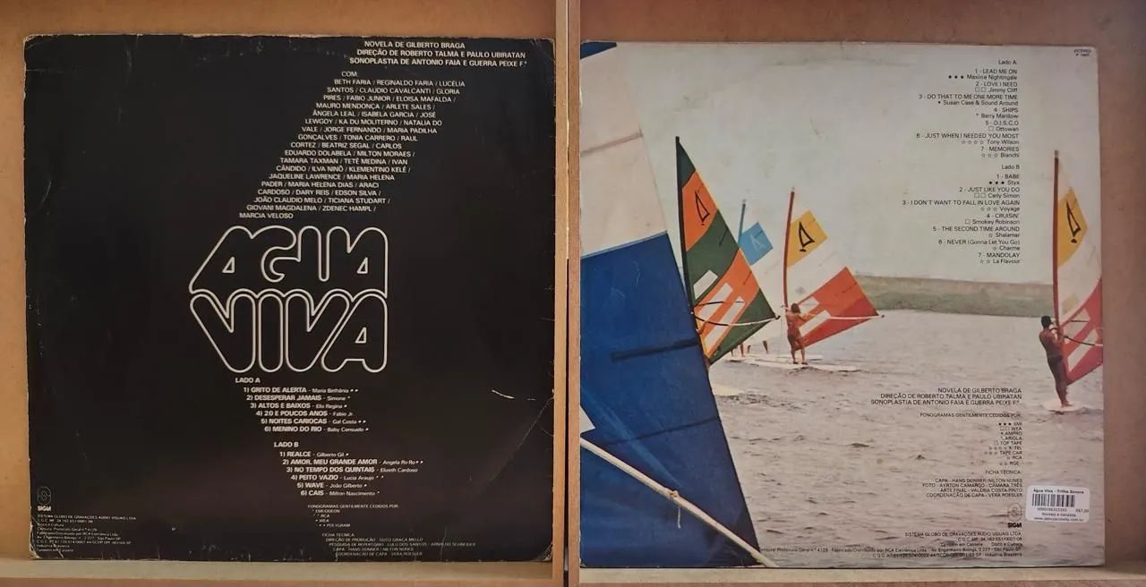 Água viva - disco de vinil- LP - 1980 - nacional e  internacional  - Foto 2