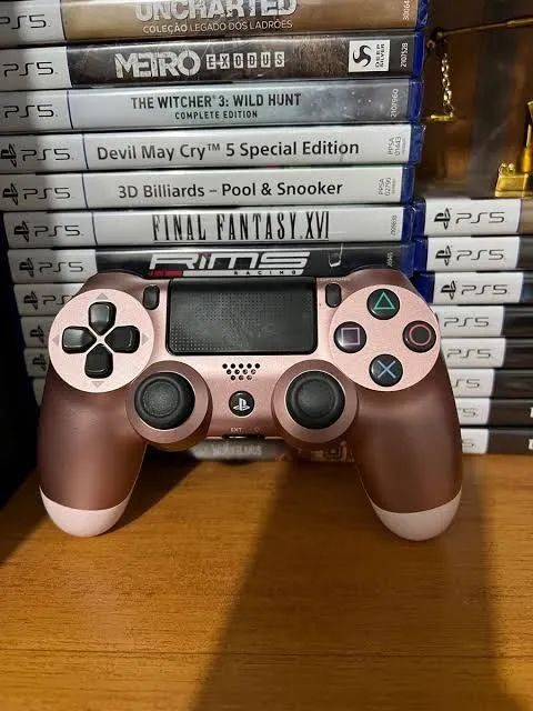 Controle PS4 Dourado - Rose Gold