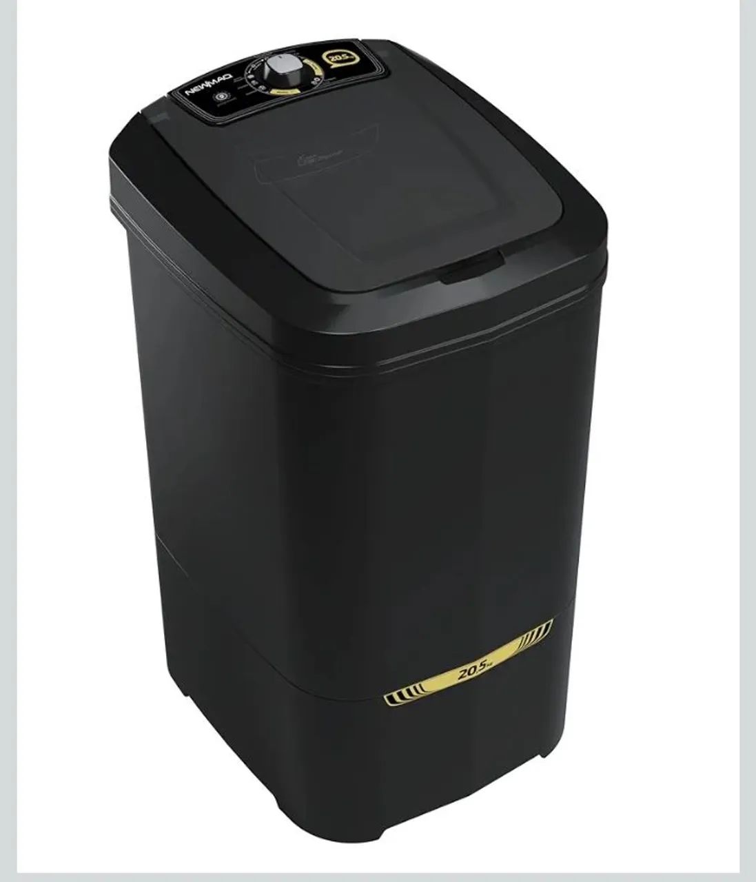 Lavadora semi automática 20kg preta 