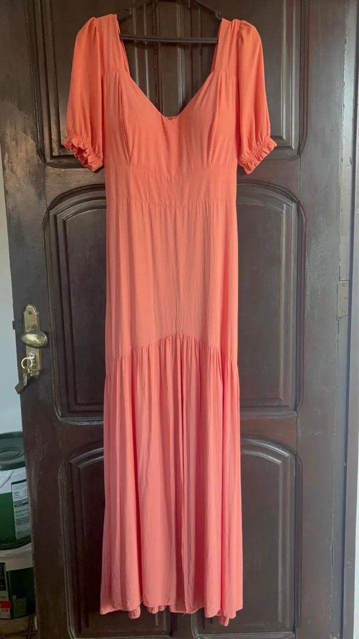 Vestido de festa salmão  - Foto 4