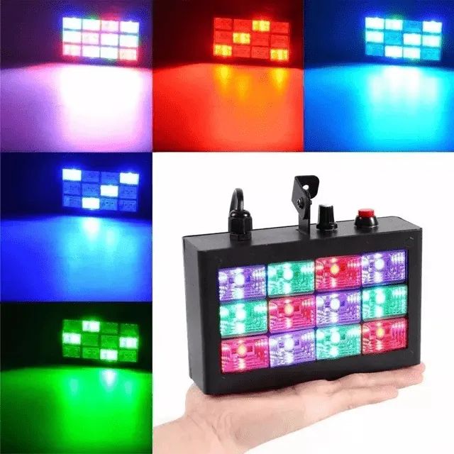 Strobo Rítmico 12 Leds LK-186 RGB-PV25 - Foto 2