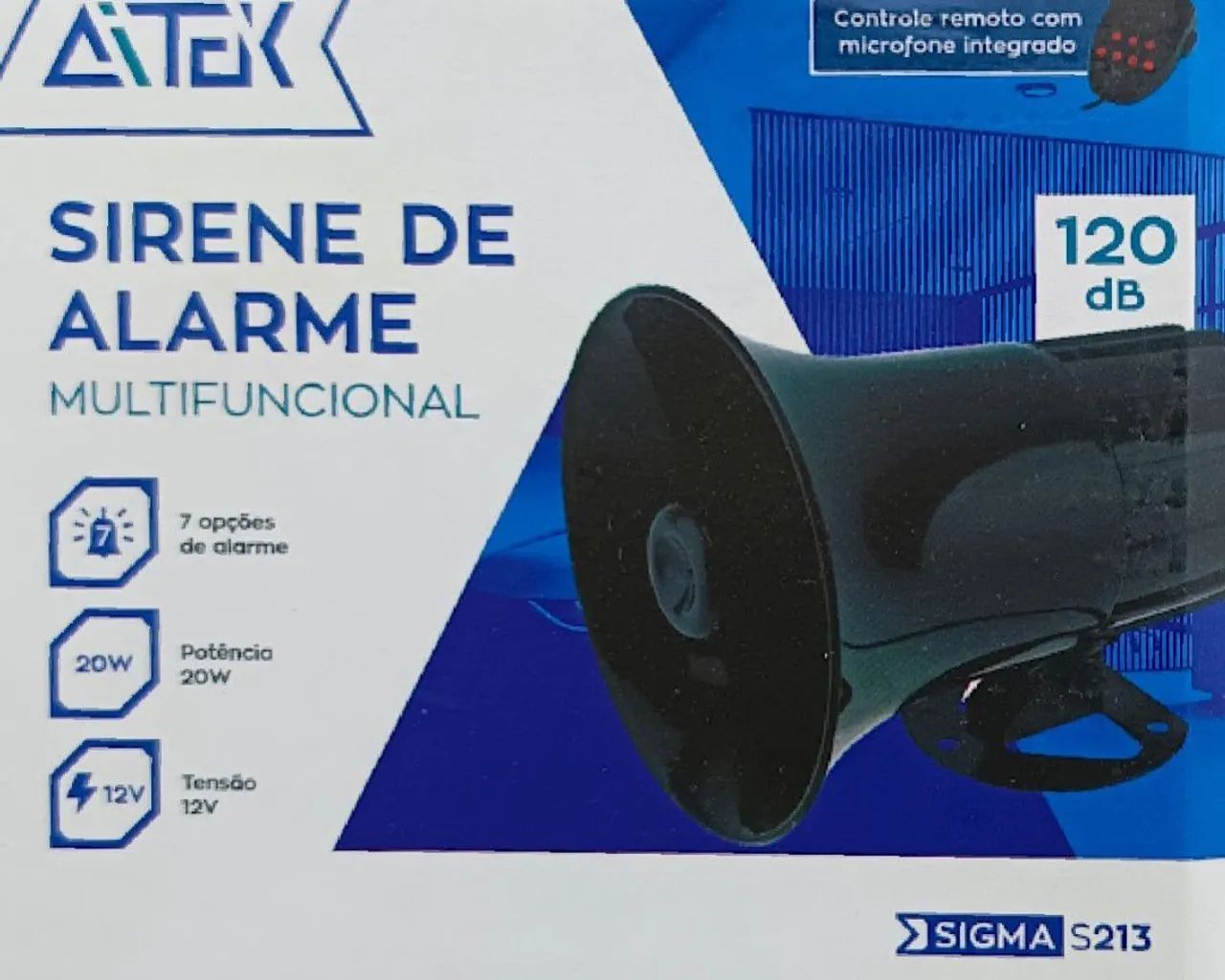 SIRENE DE ALARME MULTIFUNCIONAL 120db SIGMA REF:S213<br><br> - Foto 4