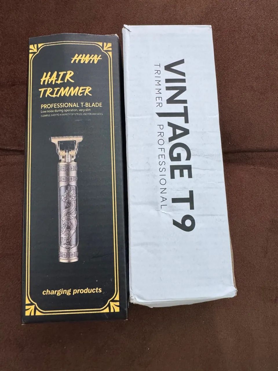 2 Máquinas de Cortar Cabelo Vintage T9 Profissional