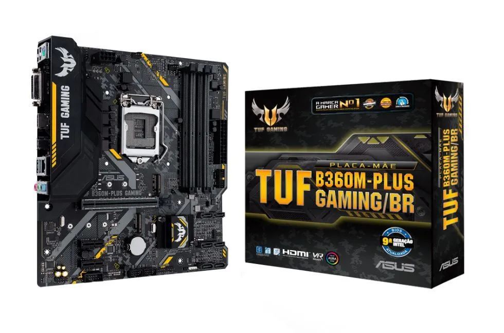 Placa Mãe Asus TUF B360M-PLUS GAMING/BR