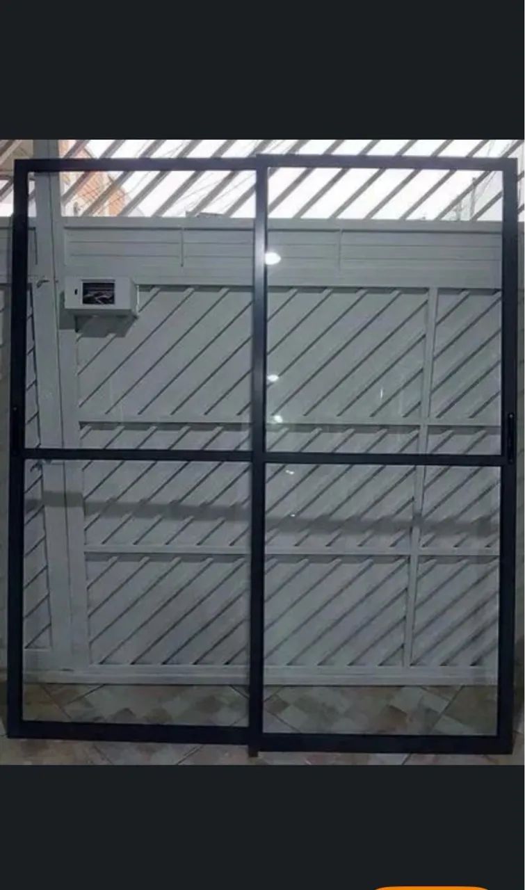 Portão balcão linha gold cinza escuro  - Foto 2