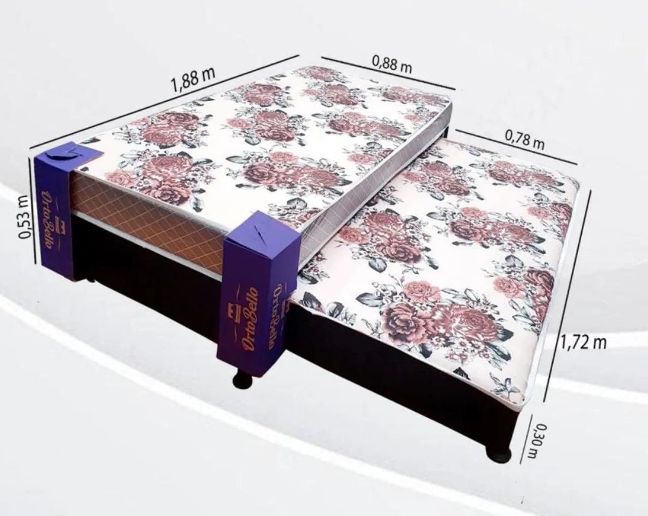 *Cama Solteiro com Auxiliar Lisboa Pronta Entrega  - Foto 2