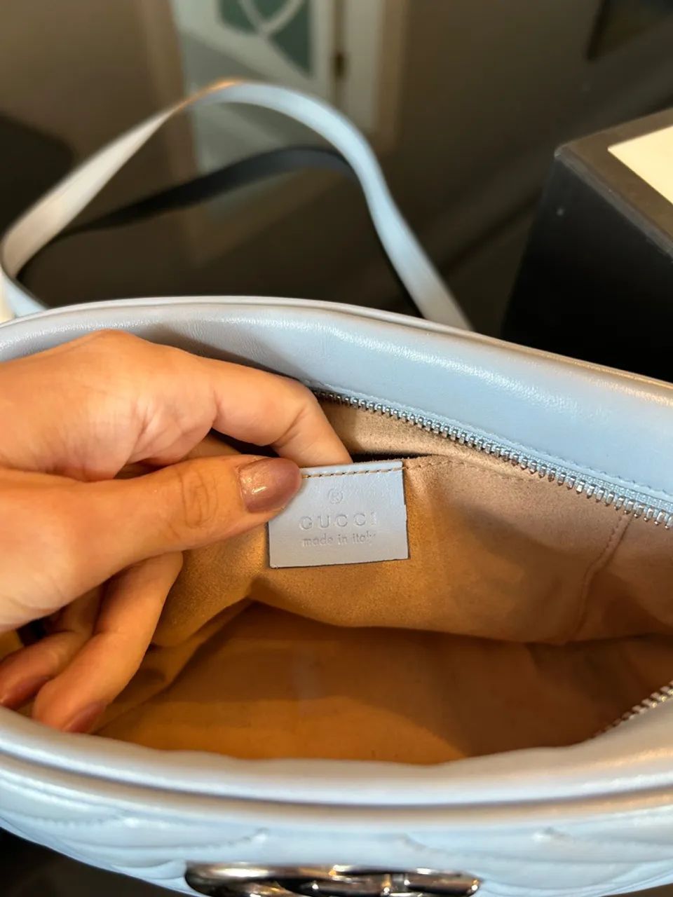 Bolsa Gucci Marmont azul - Foto 2