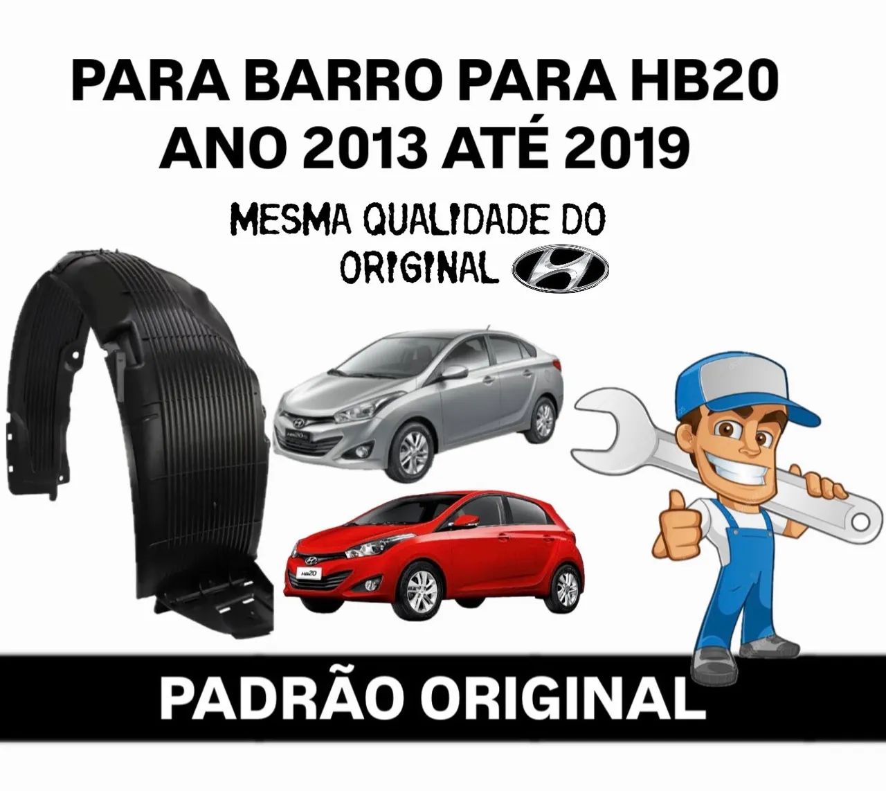 PARA BARRO / ASA DE URUBU HB20 TODOS MODELOS 