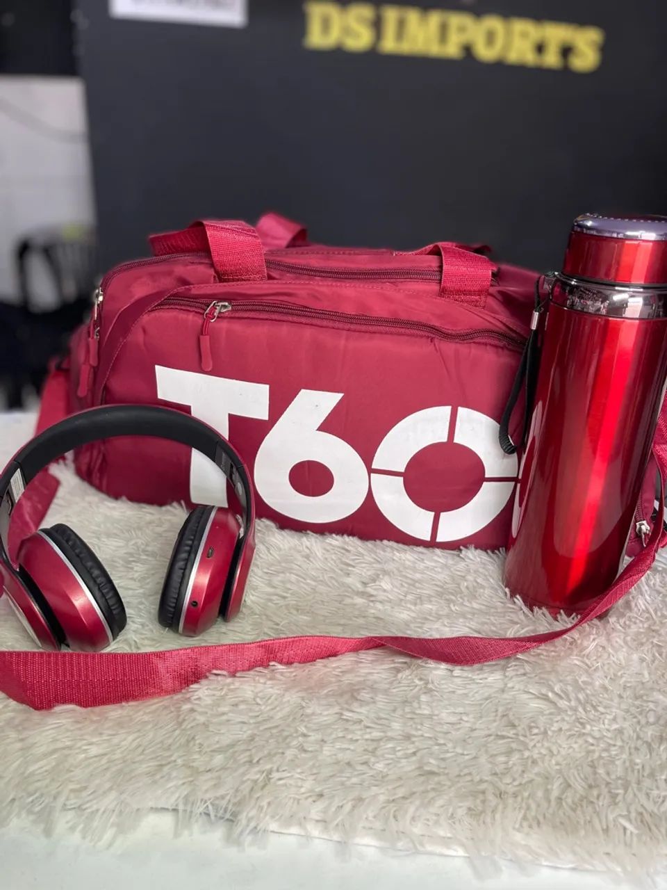 Kit T60 - Garrafa, Headphone e Bolsa promoção dia das mães  - Foto 2