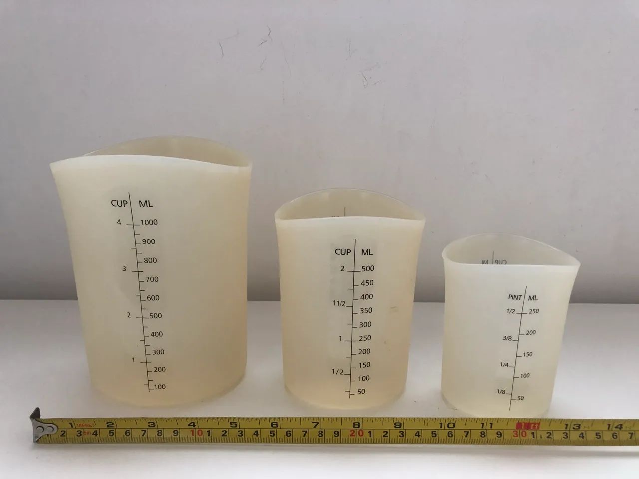 03 medidores plásticos flexíveis novos importado  - Foto 5