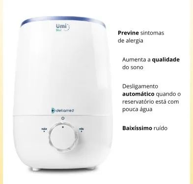 Umidificador Ultrassônico De 3,4 L Modelo Star - Dellamed Cor Branco Bivolt - Foto 4