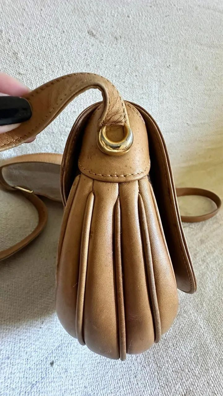 Bolsa Gucci tiracolo couro e tecido GG 100% original  - Foto 3