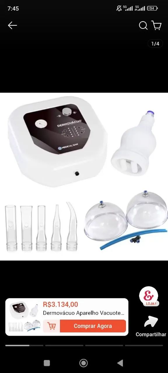 Aparelho dermovacuo vácuo terapia medical San  - Foto 2