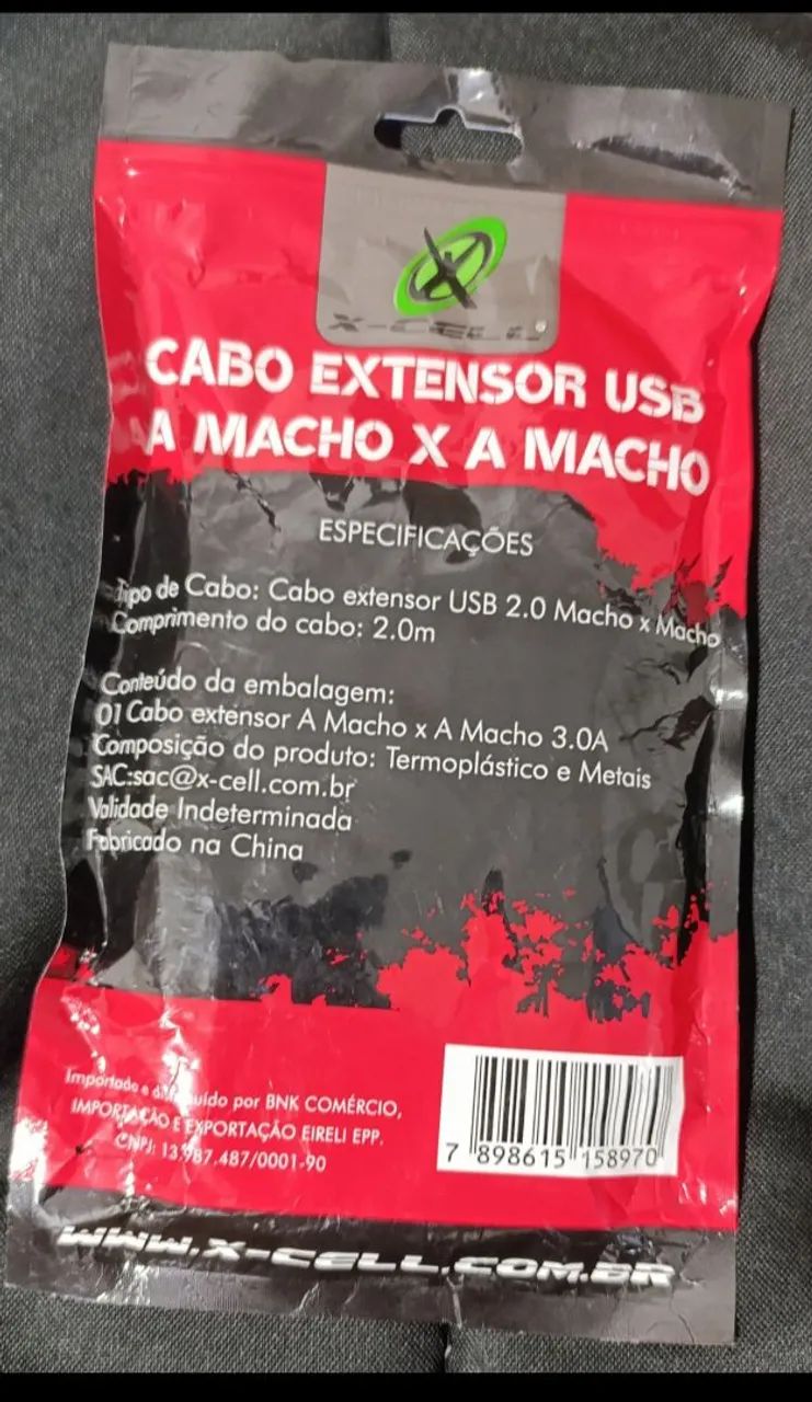 Cabo extensor USB para USB 2M - Foto 5