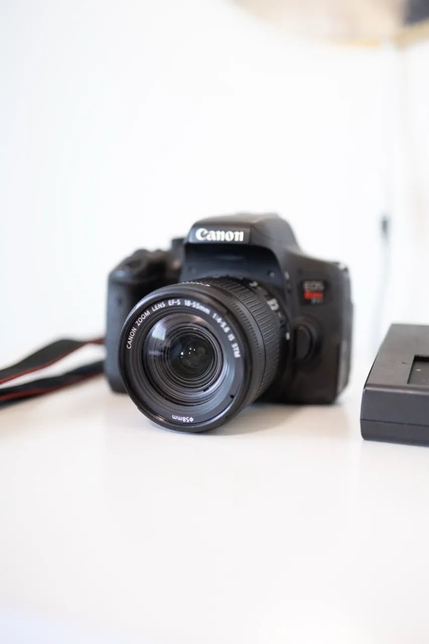 Canon T6i + acessórios, flash yongnuo com pilhas e carregador, lente canon 50mm EF 1.8 STM - Foto 2