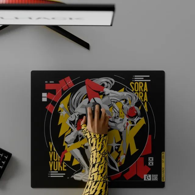 Mouse Pad de Vidro Wallhack 1.1 Arcade Twins - Arte exclusiva SP