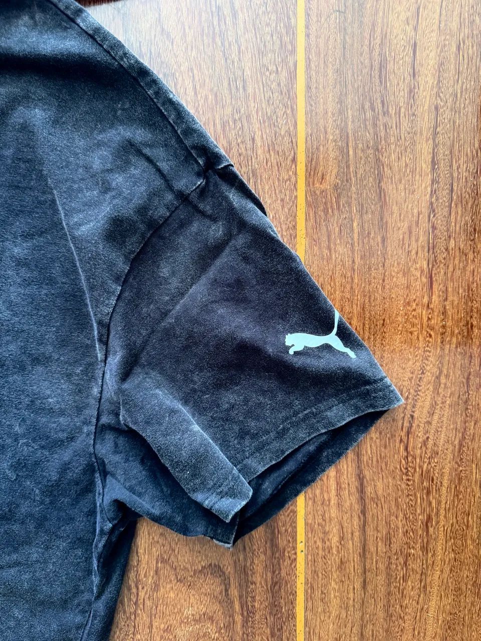 camiseta Puma Oversized Preta Estonada - Foto 4