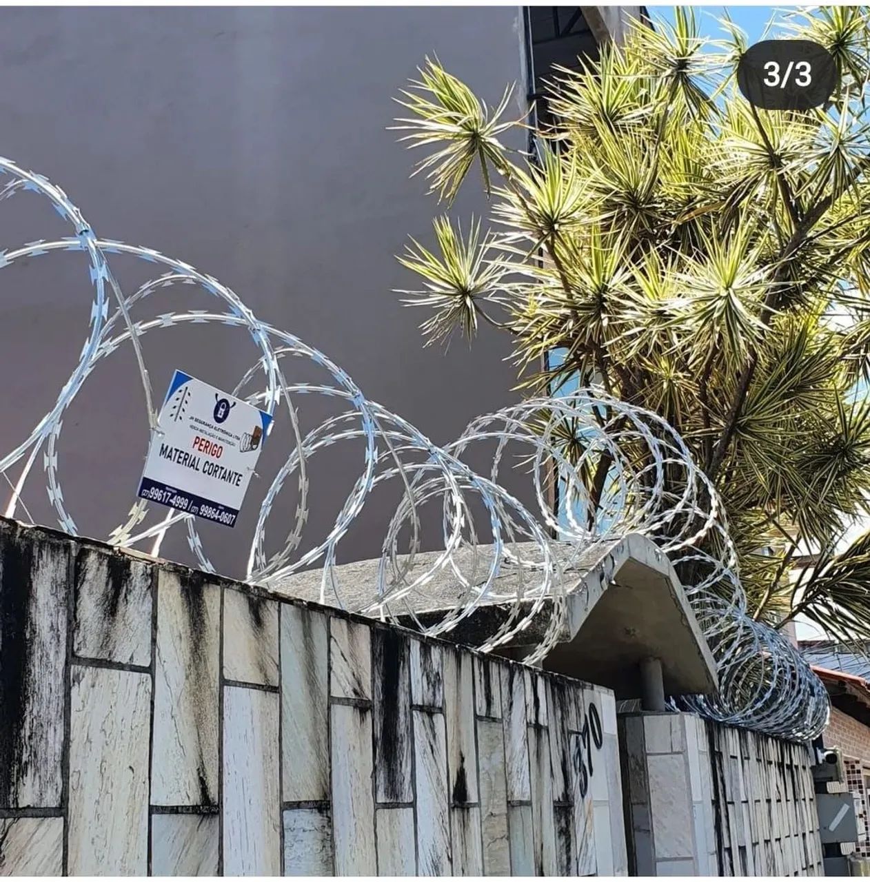 Segurança perimetral Material cortante concertina
