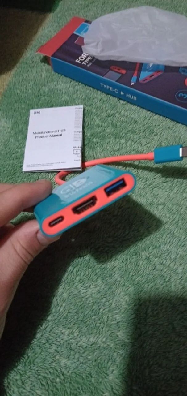 Docking Station Portátil 3 em 1 para Nintendo Switch