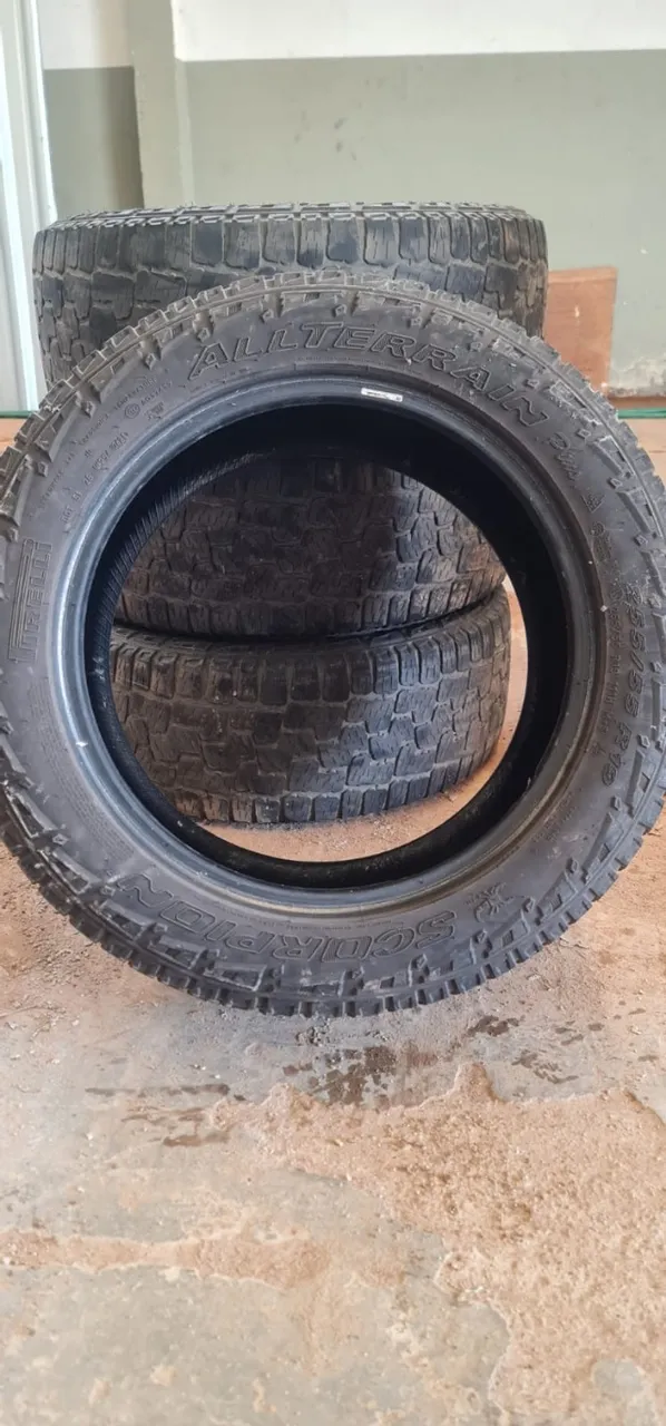 VENDO 4 PNEUS USADOS PIRELLI SCORPION? ALL TERRAIN PLUS 255/55R19 111H