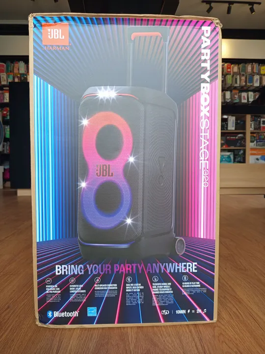 CAIXA DE SOM JBL PartyBox Stage 320- Bluetooth - Nova