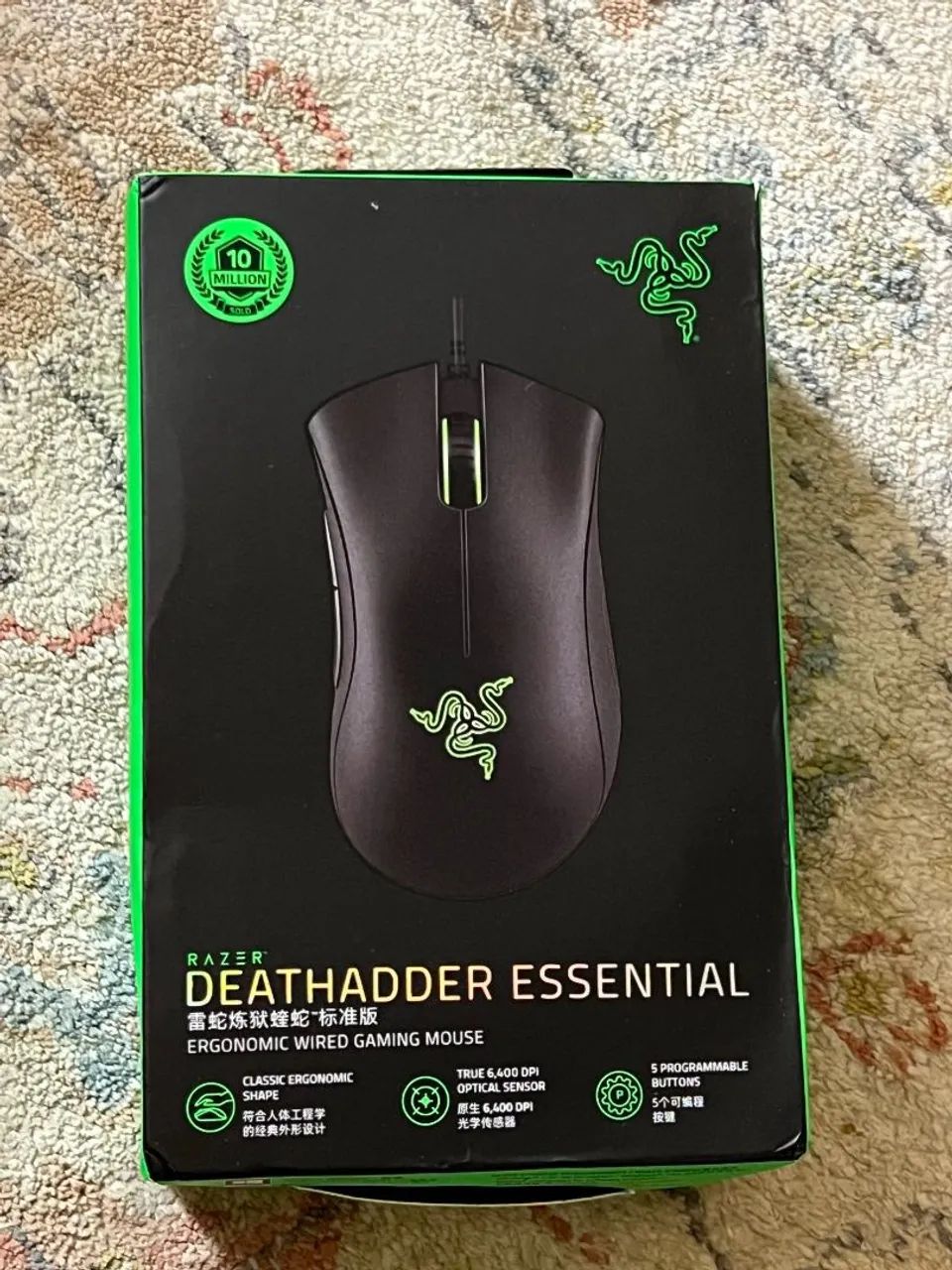 Mouse Gamer Razer DeathAdder Essential - Novo