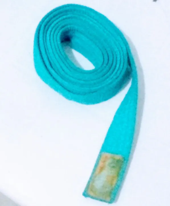 Faixa azul judô karatê antiga
