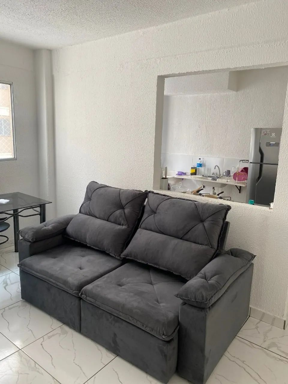 SOFA RETRATIL E RECLINAVEL 2 METROS ESPUMA D33 DIRETO DA FABRICA