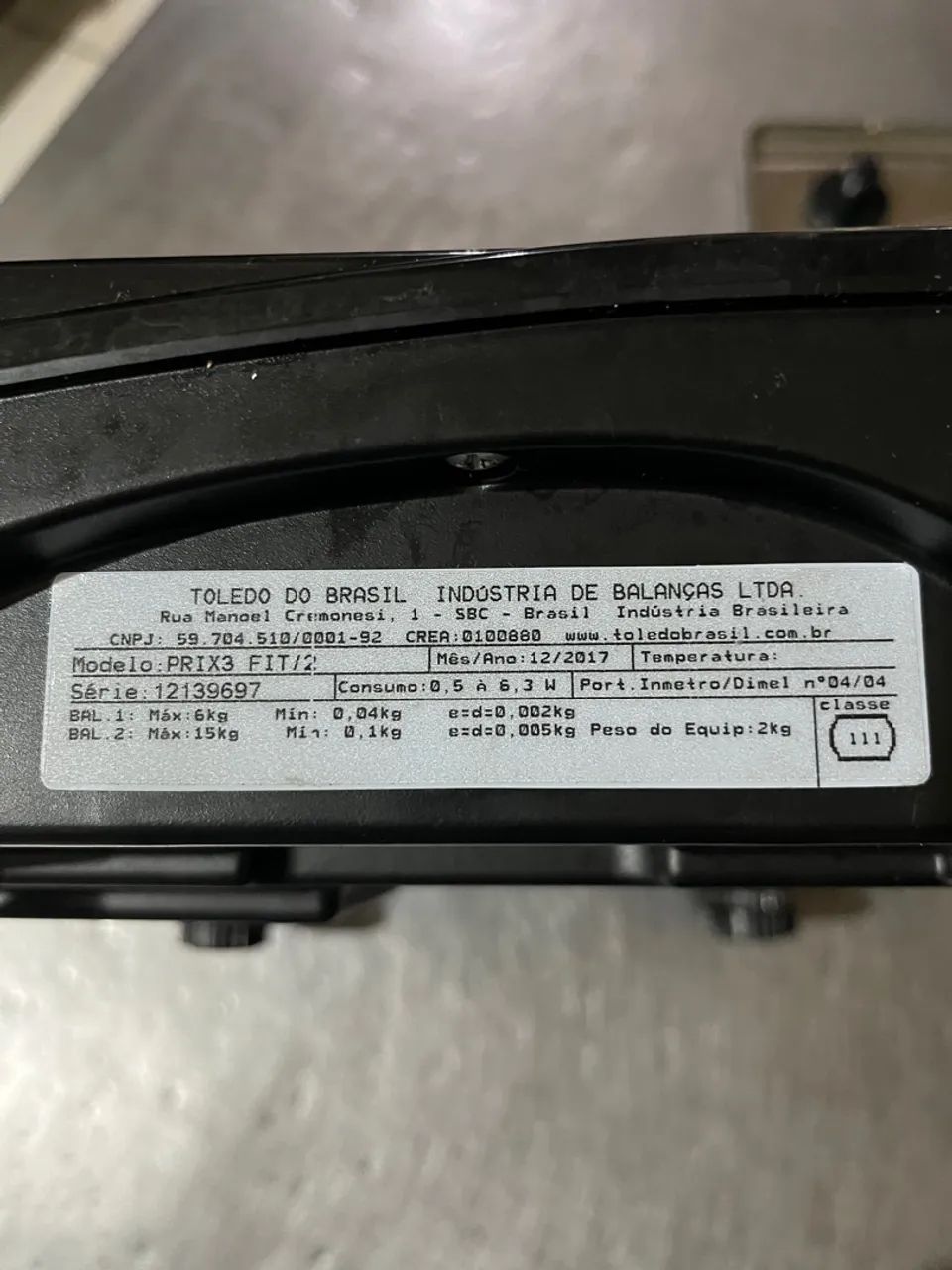 Balança Comercial Prix 3Fit