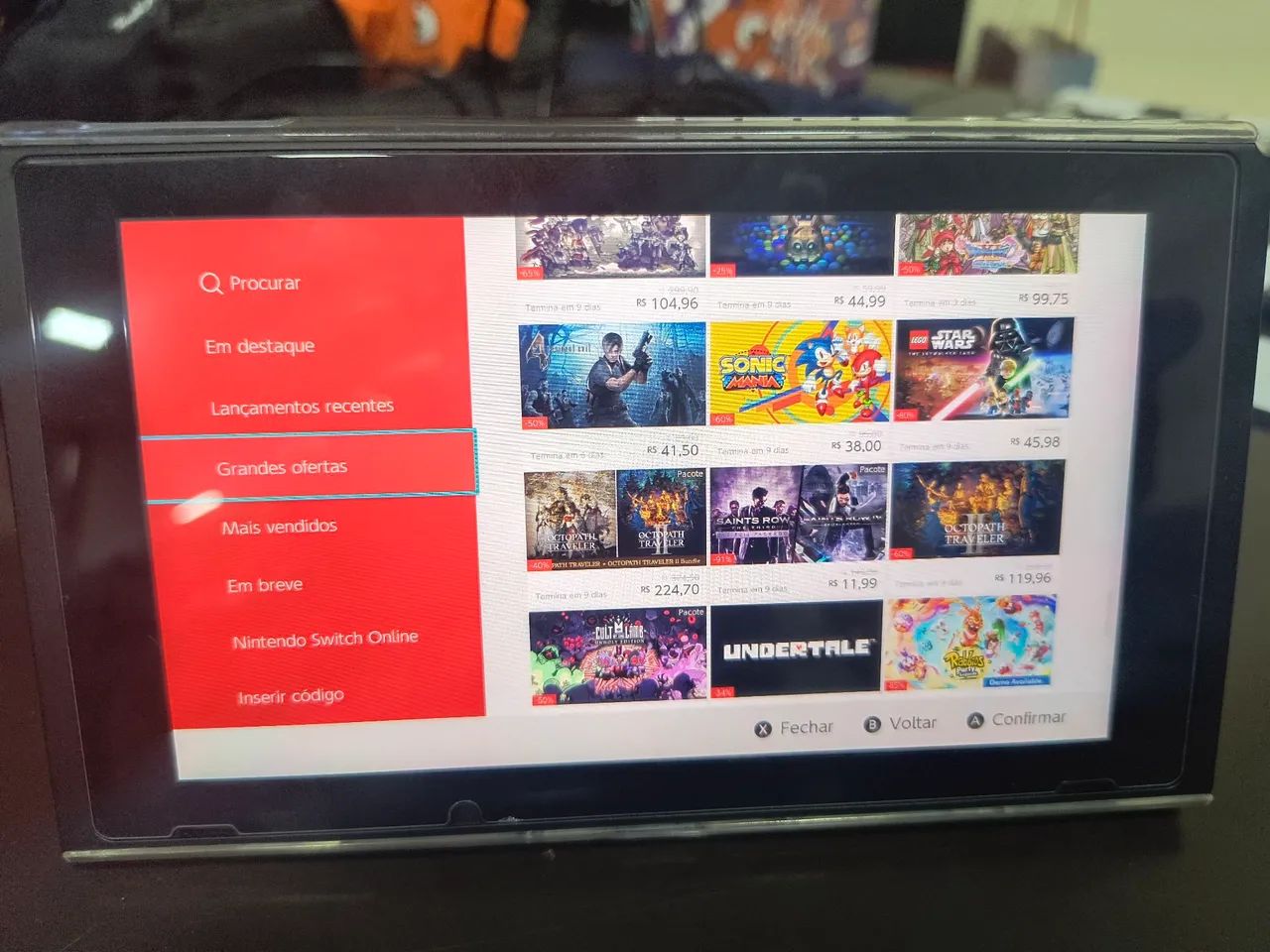 Nintendo switch com acessórios - Dia das Crianças 